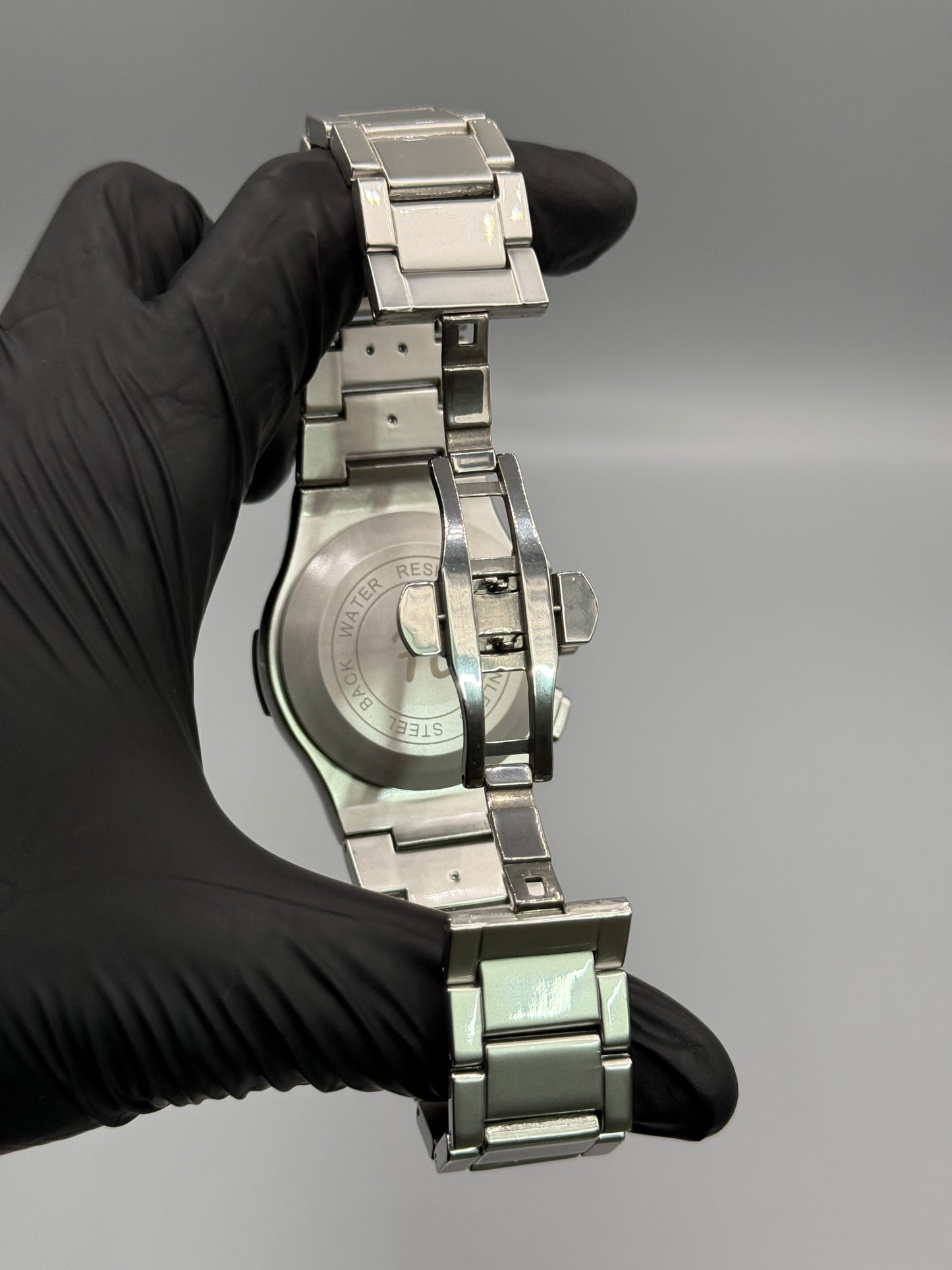 Chrono Style Silver Chain