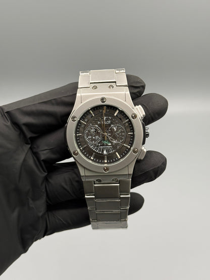 Chrono Style Silver Chain