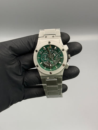 Chrono Style Silver Chain