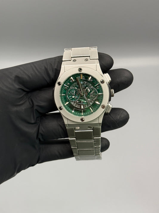 Chrono Style Silver Chain